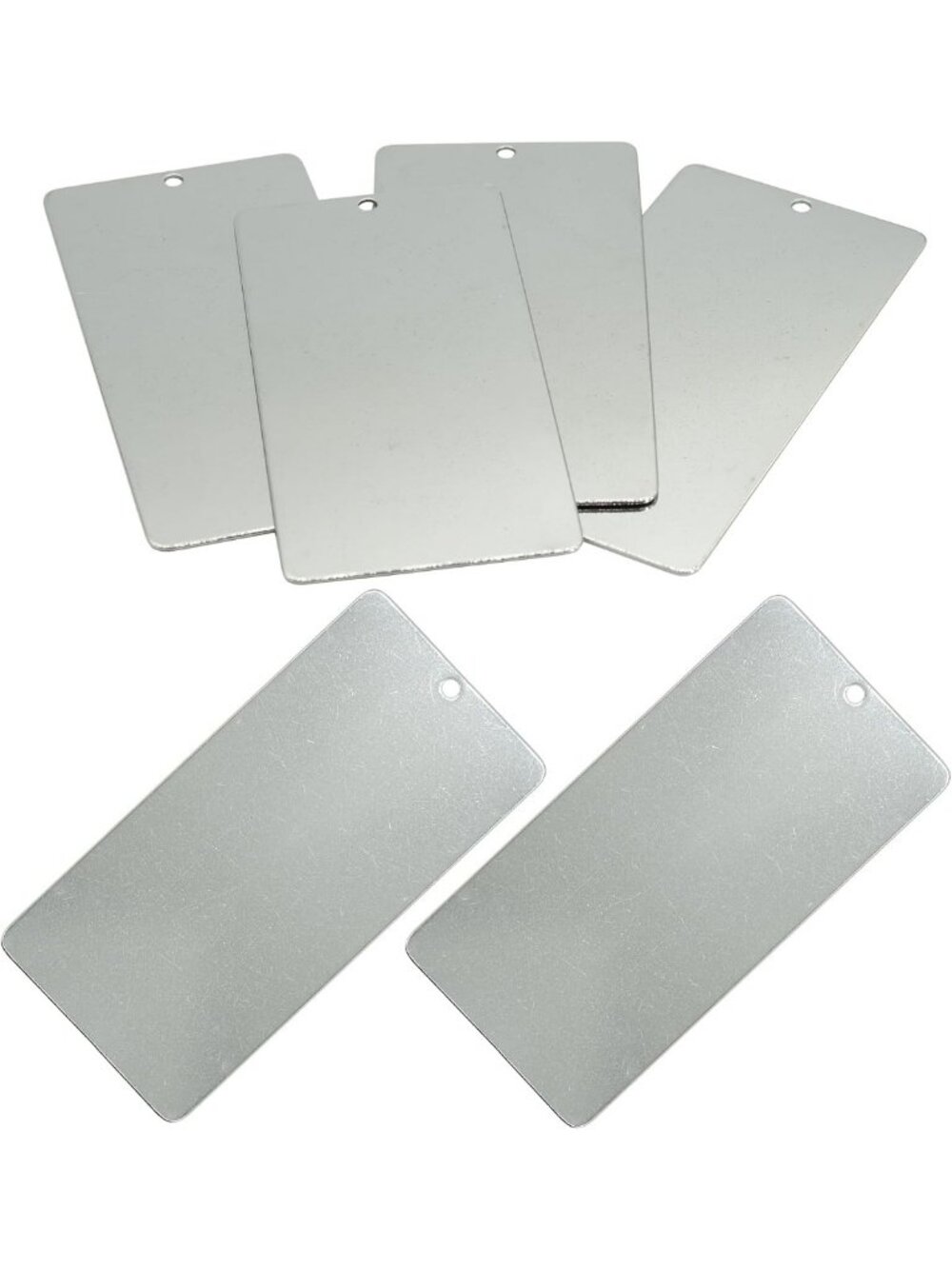25 Pack Metal Engraving Blank Tags - Rectangle Stamping Blanks for DIY Crafts